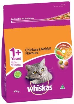 Coles Whiskas dry cat food 800g offer