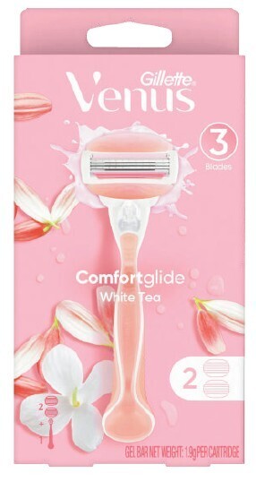 Coles Gillette venus comfortglide white tea razor kit with 2 blades 1 pack offer