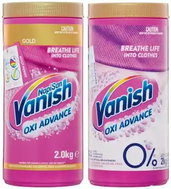 Coles Vanish napisan gold stain remover 2kg offer