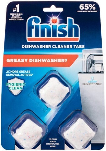 Coles Finish in wash dishwasher cleaner 3 pack offer
