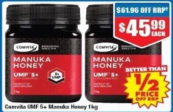 Chemist Warehouse Comvita UMF 5+ Manuka Honey 1kg offer