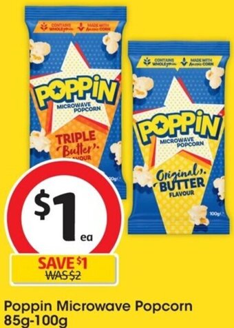 Poppin Microwave Popcorn 85g-100g