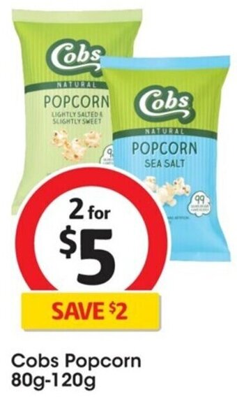 Coles Cobs Popcorn 80g-120g offer