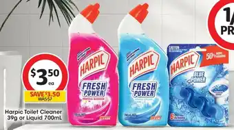 Coles Harpic Toilet Cleaner 39g or Liquid 700mL offer