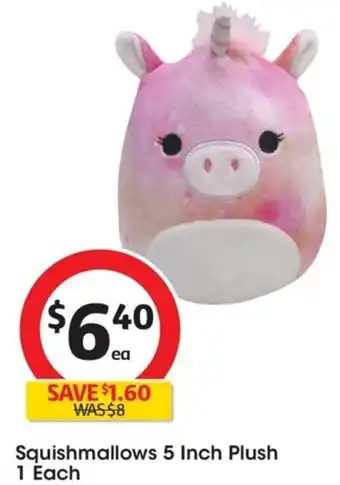 Coles Squishmallows 5 Inch Plush 1 Each offer