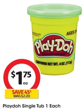 Coles Playdoh Single Tub 1 Each offer
