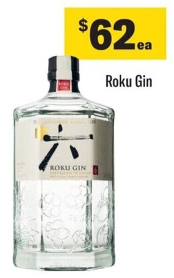 Coles Roku Gin offer