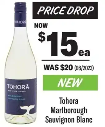 Coles Tohora Marlborough Sauvignon Blanc offer