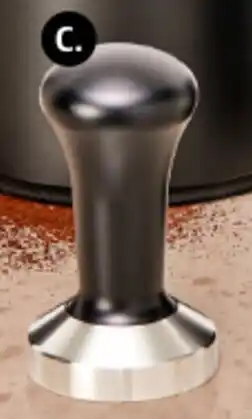 Coles Coffee Tamper Suitable for coffee and espresso machines with portafilter. offer