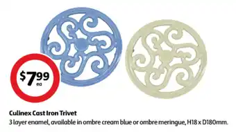 Coles Culinex Cast Iron Trivet offer