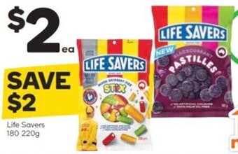 Woolworths Life Savers 180 220g offer