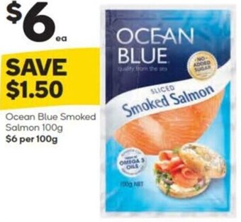 Ocean Blue Smoked Salmon 100g $6 per 100g
