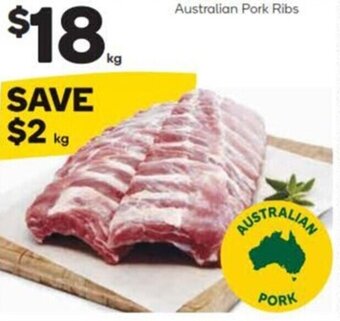 Woolworths Australian Pork Ribs offer