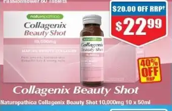 Chemist Warehouse Naturopathica Collagen Beauty Shot 10,000mg 10x50ml offer