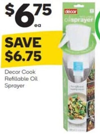 Woolworths Decor Cook Refillable Oil Sprayer offer