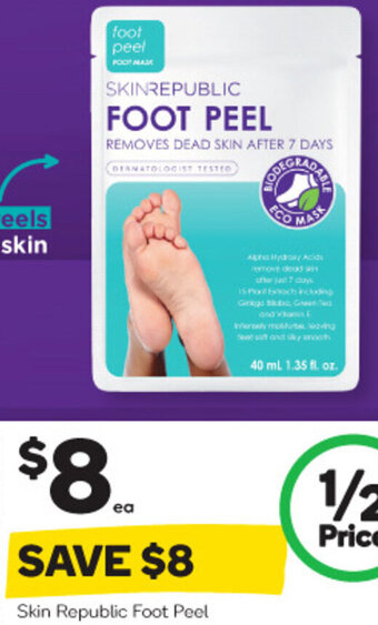 Woolworths Skin Republic Foot Peel offer