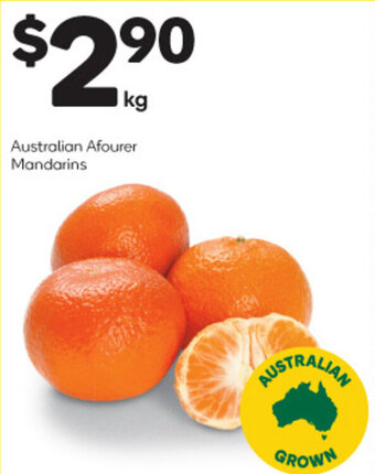 Woolworths Australian Afourer Mandarins offer