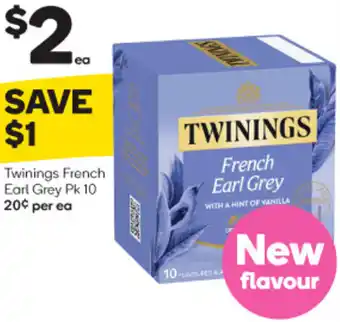 Woolworths Twinings French Earl Grey Pk 10 offer