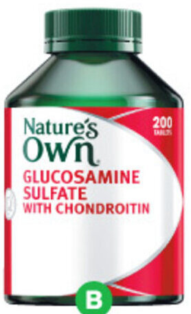 Woolworths Nature's Own Glucosamine Sulfate & Chondroitin Tablets for Joints Pk 200 offer