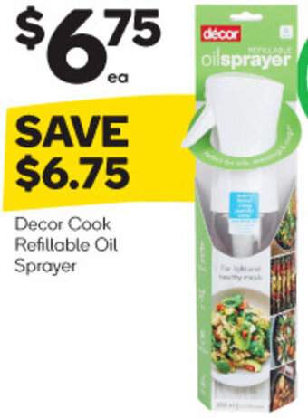 Woolworths Decor Cook Refillable Oil Sprayer offer