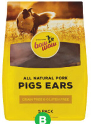 Woolworths Bow Wow Pigs Ears Pk 5 offer