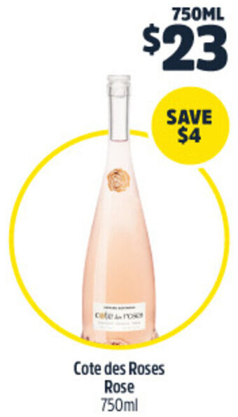 Woolworths Cote des Roses Rose 750ml offer