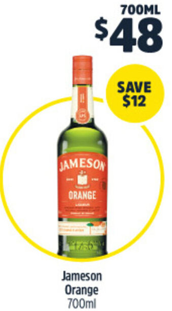 Woolworths Jameson Orange 700ml offer