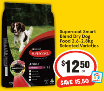 IGA Supercoat Smart Blend Dry Dog Food 2.6-2.8kg Selected Varieties offer