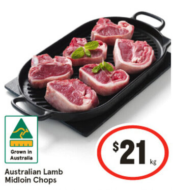 IGA Australian Lamb Midloin Chops offer