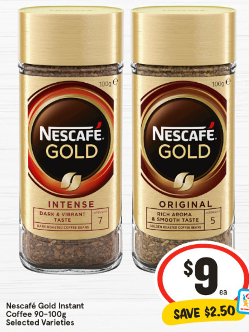 Nescafé Gold Instant Coffee 90100g Selected Varieties offer at IGA