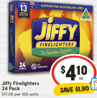 IGA Jiffy Firelighters 24 Pack offer