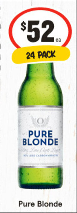 IGA Pure Blonde 24 PACK offer