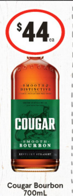 IGA Cougar Bourbon 700mL offer
