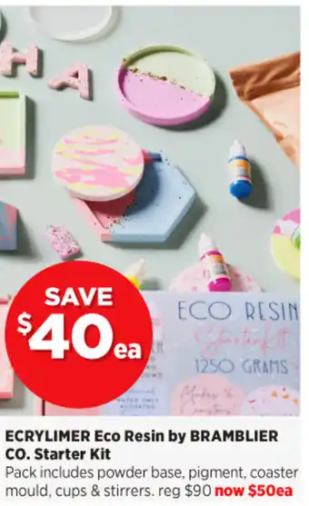 Spotlight ECRYLIMER Eco Resin by BRAMBLIER CO. Starter Kit offer