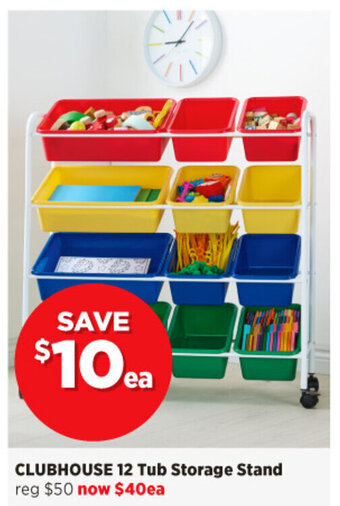 Spotlight CLUBHOUSE 12 Tub Storage Stand offer