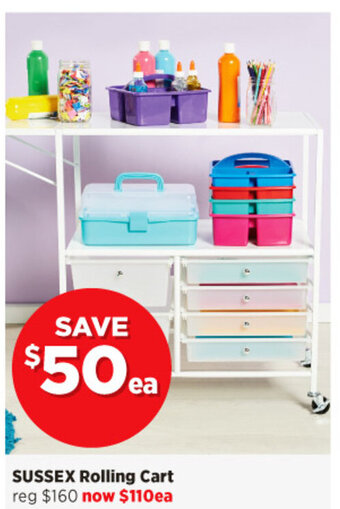 Spotlight SUSSEX Rolling Cart offer