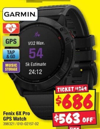 Fenix 6X Pro GPS Watch