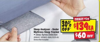 JB Hi-Fi Sleep Analyser - Under Mattress Sleep Tracker offer