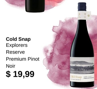Cold Snap Explorers Reserve Premium Pinot Noir