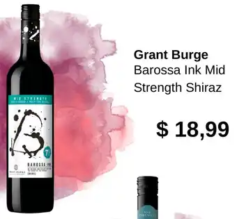 Dan Murphy's Grant Burge Barossa Ink Mid Strength Shiraz offer
