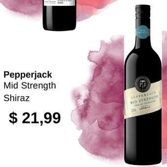 Dan Murphy's Pepperjack Mid Strength Shiraz offer