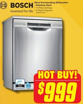 The Good Guys 60cm Freestanding Dishwasher - Stainless Steel offer