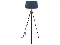 LivingStyles Anna Metal Tripod Base Floor Lamp, Black / Blue offer