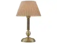 LivingStyles Marie Metal Base Table Lamp, Antique Brass / Beige offer