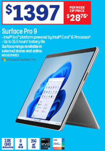 Officeworks Surface Pro 9 offer