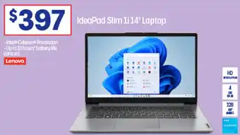 Officeworks IdeaPad Slim 1i14" Laptop offer