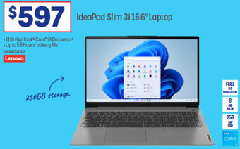 Officeworks IdeaPad Slim 3i 15.6" Laptop offer