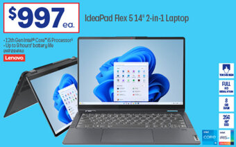 Officeworks IdeaPad Flex 5 14" 2-in-1 Laptop offer
