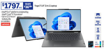 Officeworks Yoga 7i14" 2-in-1 Laptop offer