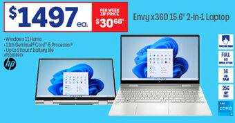 Officeworks Envy x360 15.6" 2-in-1 Laptop offer